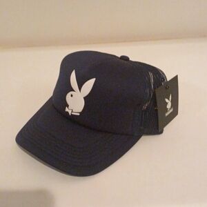 Playboy Adjustable Navy Ball Cap